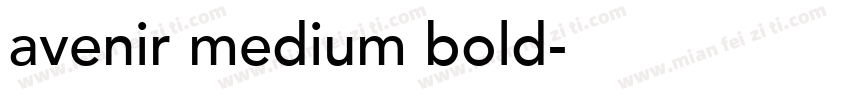 avenir medium bold字体转换